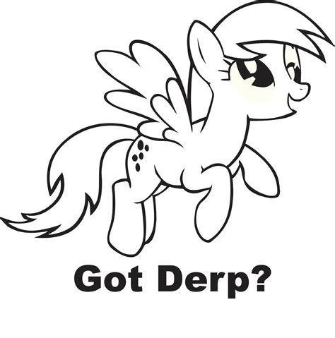My Little Pony Derpy Coloring Pages