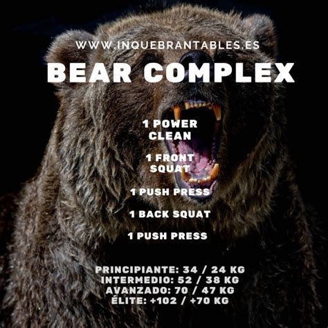 Bear Complex Wod Inquebrantables Crossfit Y Nutrición Deportiva