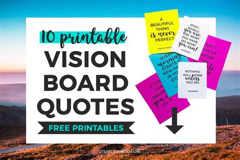 √ Inspirational Motivation Vision Board Quotes