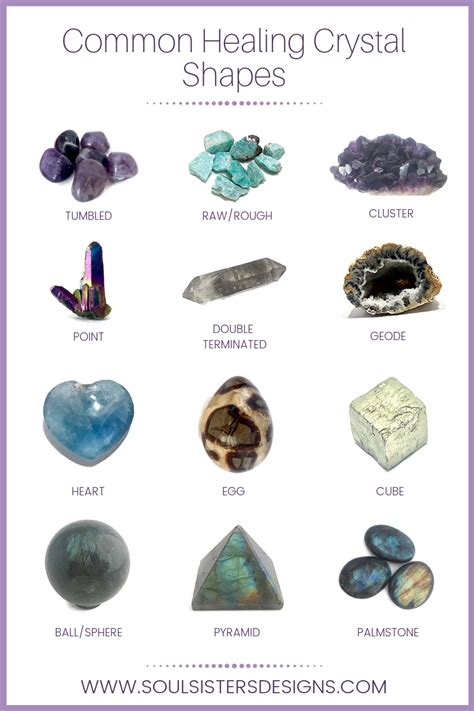 Common Healing Crystal Shapes Common Conditions
