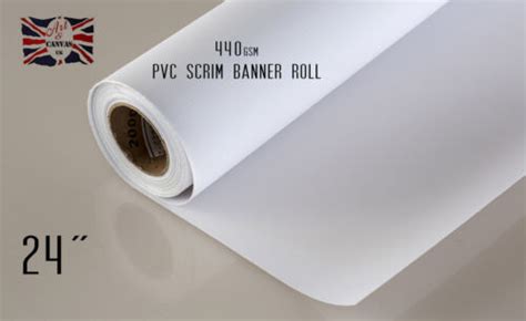 24 X 18m Pvc Scrim Banner Roll Inkjet 440gsm Matte Water