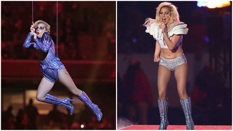 Lady Gaga Wears Atelier Versace For Super Bowl Performance Los