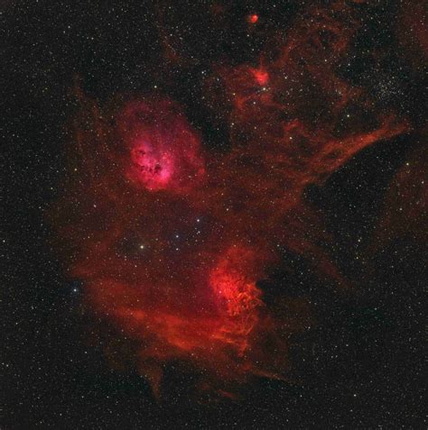 The Flaming Star And Tadpoles Nebula Sky And Telescope Sky And Telescope