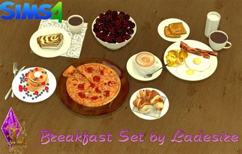 Ladesire Creative Corner Breakfast Set Sims 4 Downloads