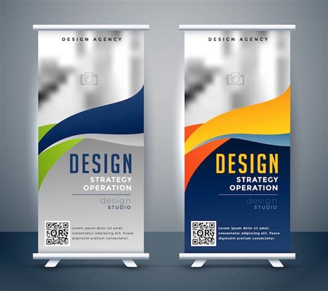 Standing Banner Design Template Free Free Templates Printable