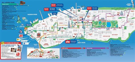 New York City Sights Map Tourism Company And Tourism Information Center