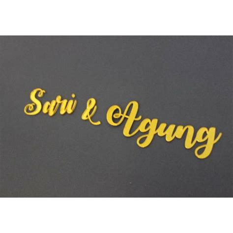 Surat hitam menulis huruf dekoratif tipografi alfabet jenis teks font. custom nama/tanggal/inisial laser cutting | Shopee Indonesia