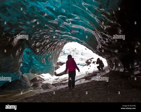 Glacial Ice Cave Svinafellsjokull Glacier Skaftafell National Park