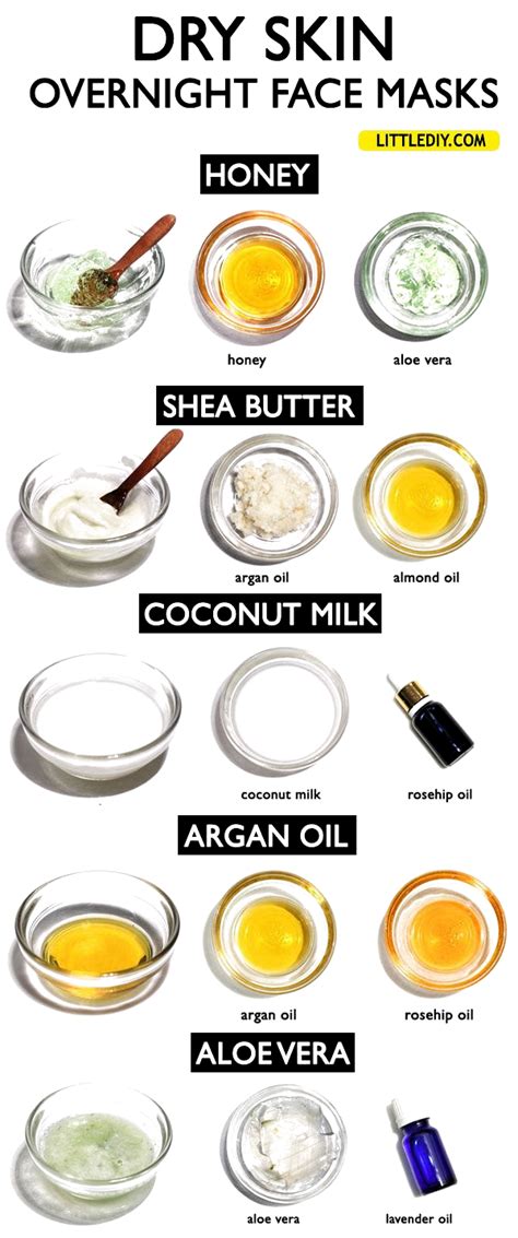 12 diy face mask recipes for skin that glows. 6 OVERNIGHT FACE MASKS FOR DRY SKIN - Little DIY in 2020 | Overnight face mask, Mask for dry ...