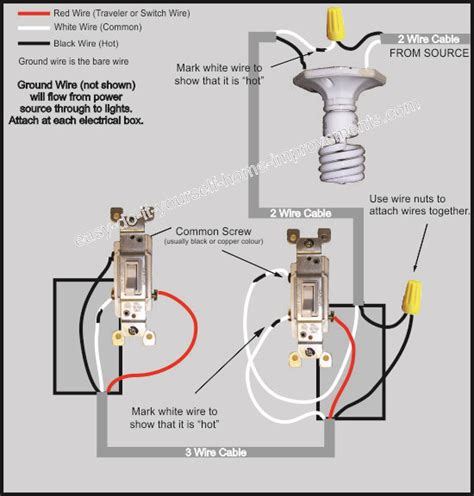 There are only three connections to be made, after all. 3 Way Switch Wiring Diagram