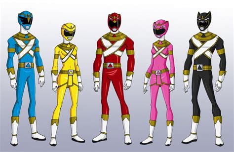 The Power Rangers Are All Different Colors And Sizes
