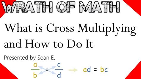 What Is Cross Multiplying And How To Do It Youtube