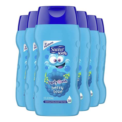 Suave Kids Body Wash Tear Free Berry Blue 12 Oz Pack Of 6 Packaging