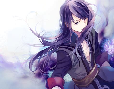 Many female anime characters have had purple hair of all shades, and despite having this trait in faye is one of the most popular anime characters with purple hair due to being one of the main. all male long hair male purple eyes purple hair tales of ...