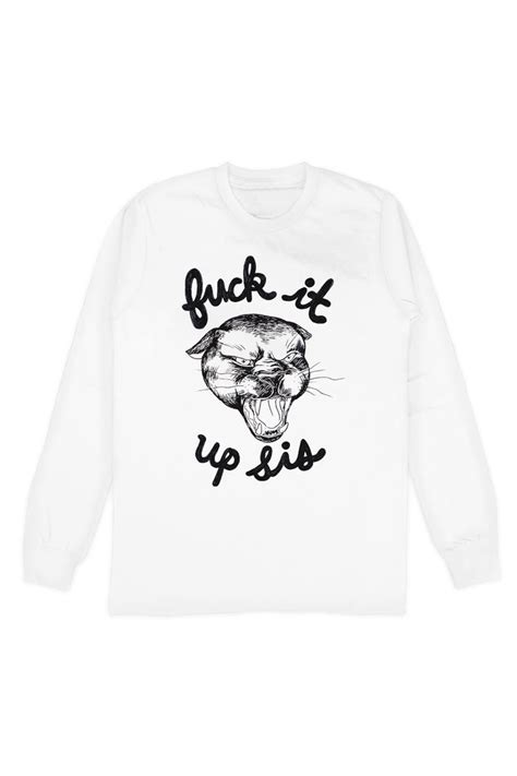 fuck it up sis long sleeve shirt brittany burton philadelphia printworks