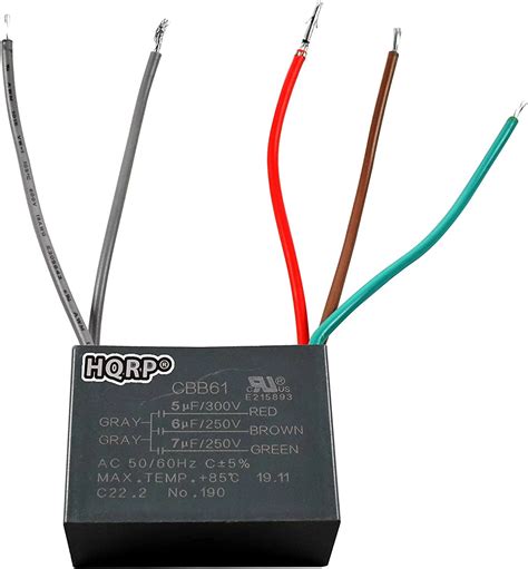 5 Wire Ceiling Fan Capacitor Wiring Diagram