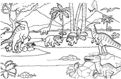 Información Imágenes De Dinosaurios Y Dibujos Para Colorear E Imprimir