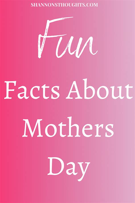 Why Not Wow Mom This Mothers Day With Some Cool Facts About Her
