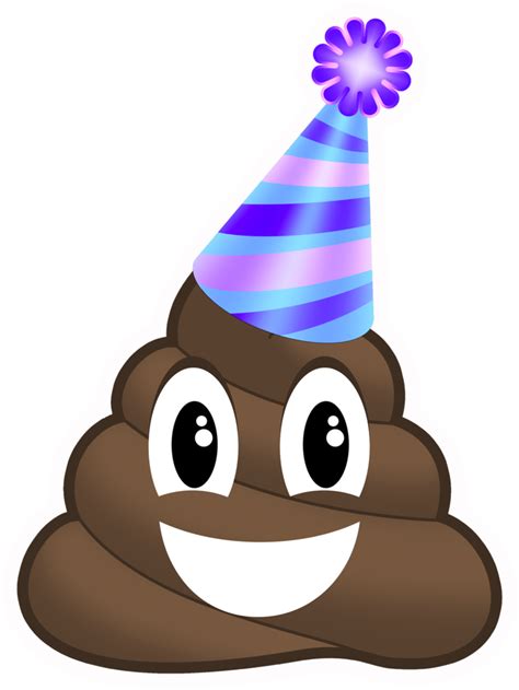 Download Party Poopers Poop Emoji Png Transparent Clipartkey