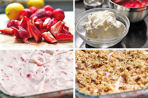 Frozen Strawberry Squares Recipe