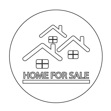 Home For Sale Icon 575747 Vector Art At Vecteezy