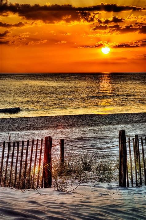 Golden Sunrise Over The Atlantic Ocean Photo