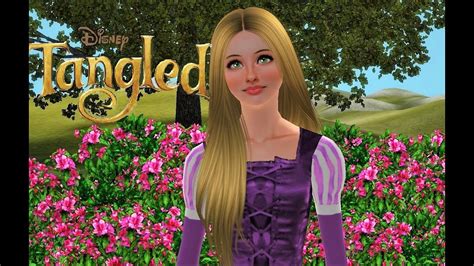 Sims 3 Create A Sim Rapunzel From Disneys Tangled Youtube