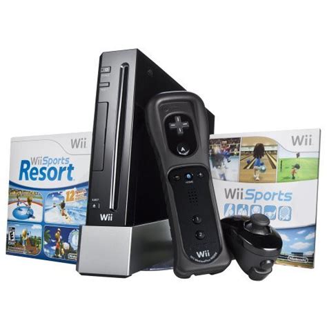 Wii Sports Resort Black System Console Nintendo Pak For Sale Dkoldies