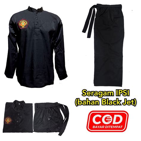 Complete Black Jet Pencak Silat Sacred Uniform Shopee Malaysia