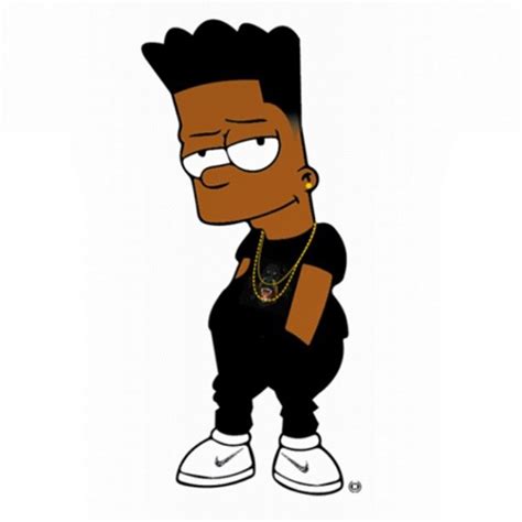 Dirty Glasses If Bart Simpson Was Black