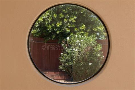 Closeup Of Round Window Stock Image Image Of Window 48386687