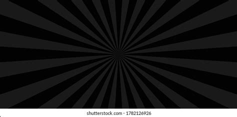 Black Sunburst Pattern Abstract Background Ray Stock Vector Royalty