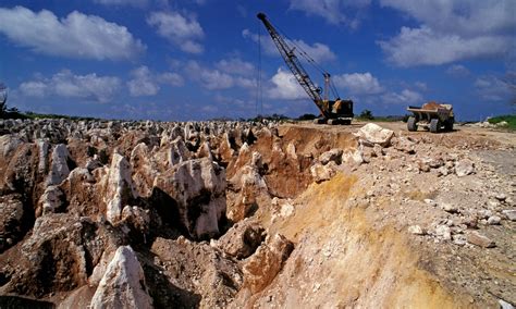 A Phosphate Mining Site On Nauru Now Exhausted Leaving A Barren Terrain