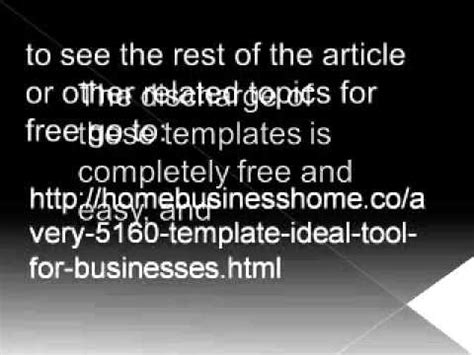 Find the most popular label templates for google docs & google sheets. Avery 5160 Template - YouTube