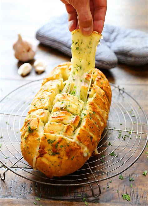 cheesy pull apart garlic bread the comfort of cooking