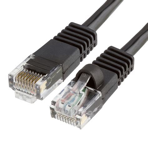 Maybe you would like to learn more about one of these? Black CAT 5E RJ45 CCA Ethernet LAN network cable cord - 50 ft