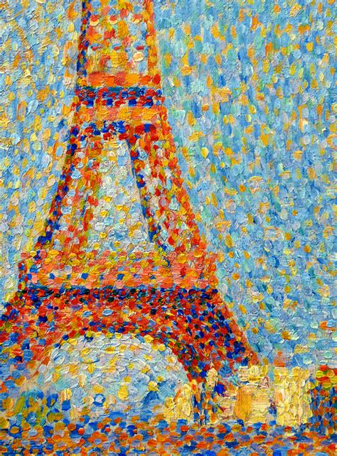 The Eiffel Tower 1889 Georges Seurat Eiffel Tower Painting Eiffel