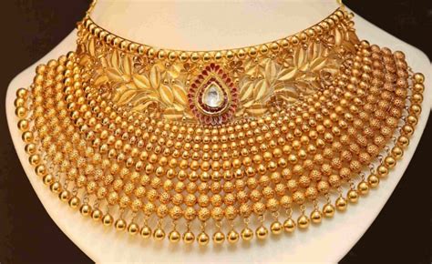 Latest Gold Choker Necklace Designs Dhanalakshmi Jewellers