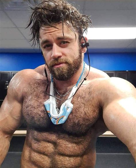 Shirtless Male Beefy Hairy Chest Beard Masculine Hunk Beefcake Photo The Best Porn Website