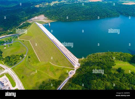 Brookville Dam And Spillway Lake In Indiana Stock Photo Alamy