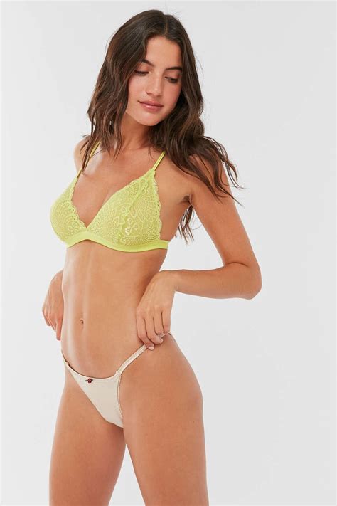 Out From Under One And Only Satin String Bikini Lyst