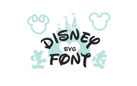 Disney Font Svg Collection Disney Alphabet Dxf Disney Clipart Svg Files