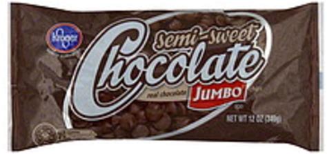 Kroger Semi Sweet Jumbo Chocolate Chips 12 Oz Nutrition Information