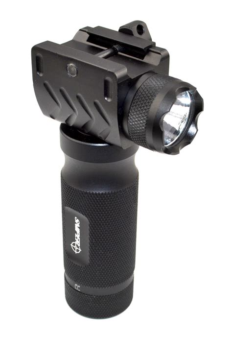Sniper® Aluminum Fore Grip With Integral Flashlight Presma Inc