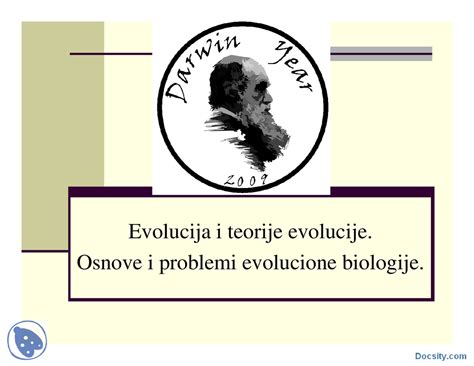 Uvod I Teorije Evolucijemolekuli Slajdovi Evolucija Slajdovi