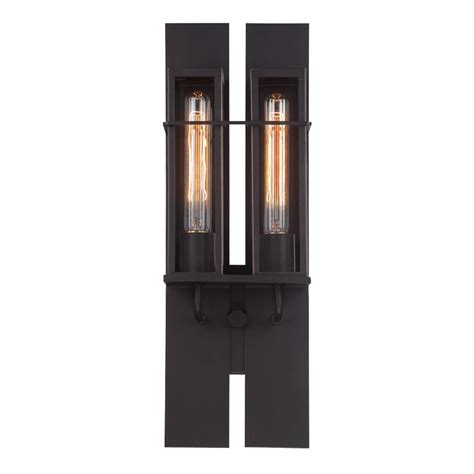 1 Light Black Outdoor Wall Sconce Owl2041 Bk The Home Depot