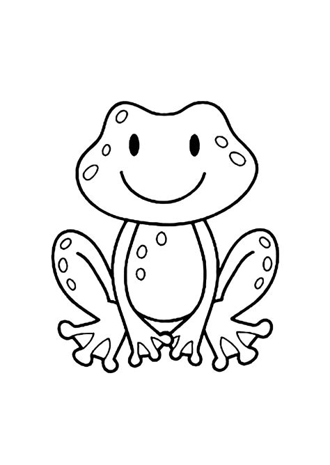 Coloring Page Of A Frog