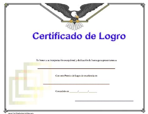 Certificado De Logro Para Imprimir Los Certificados Gratis Para
