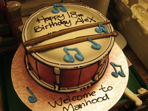Drum By Donbuciak Via Flickr Drum Cake Guitar Cake Music Theme