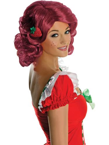 Womens Deluxe Strawberry Shortcake Costume Wig